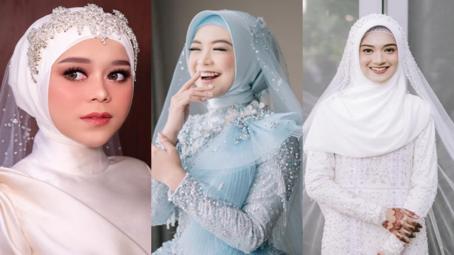 Gaya Hijab Pengantin Modern Terbaik yang Sangat Elegan dan Timeless