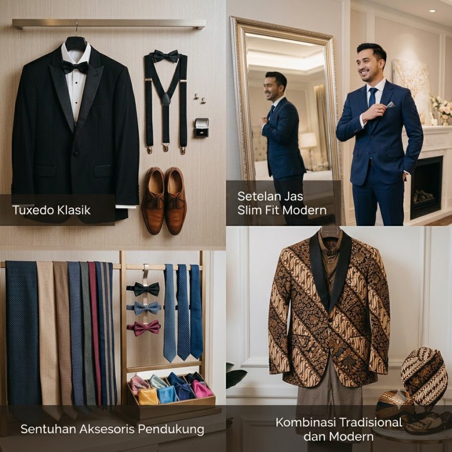 Baju pengantin pria elegan